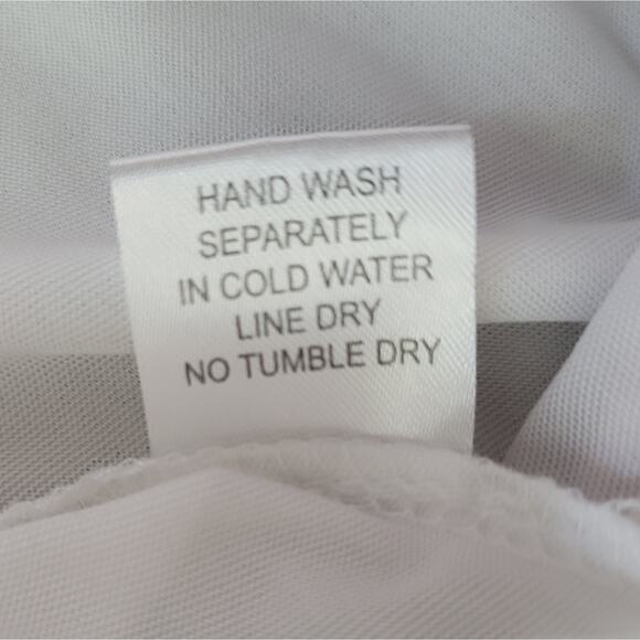 C|C Chic Connection Embroidered Boho Dress or Swim Cover-Up White Red - Picture 7 of 9